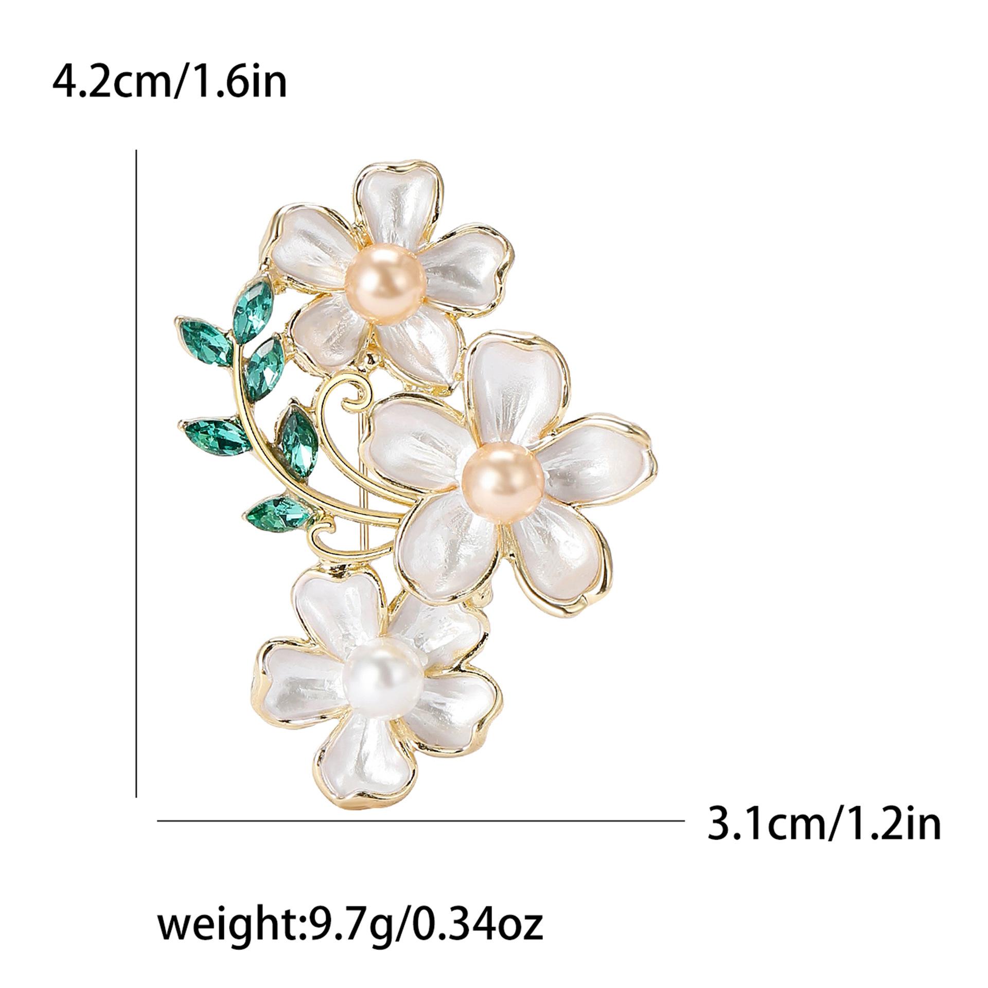 Корейская мода три камелии брошь элегантная роскошная женская одежда аксессуары брошь растение булавка
