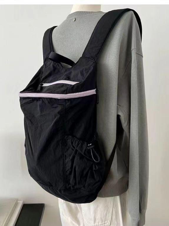 Korean Harajuku Style Nylon Backpack - Versatile, Lightweight, Large Capacity, Double Shoulder for Students