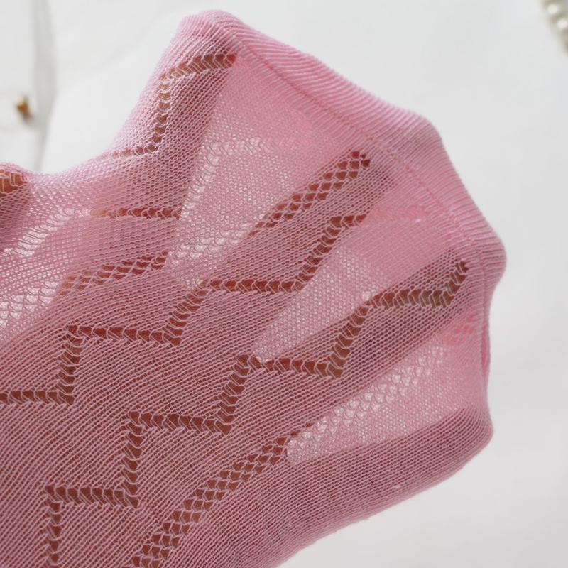 Lange Damen Socken Hohe Qualität Einfarbig Schleife Süße Socken Femme Netz Aushöhlen Niedlich JK Damen Ballett Bequeme Lockere Socken