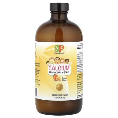 Calcium Magnesium + Zink, Orange, 473 ml (16 fl oz)