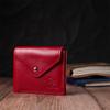 Women's Wallet with Coin Holder Made of Glossy Genuine Leather GRANDE PELLE Wallet 16808 Red