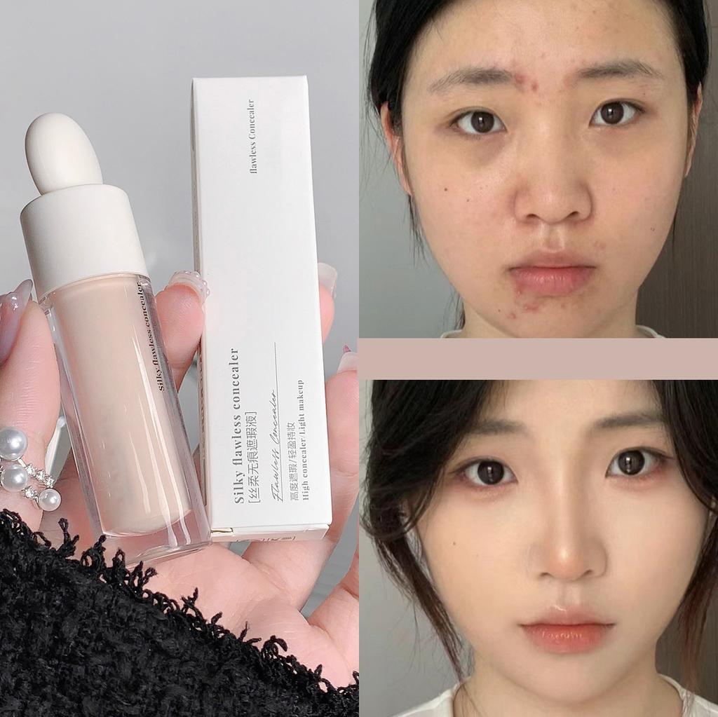 Silky Soft Concealer Pen Concealer To Cover Acne Marks Spots Dark Circles Face Brightening Skin Tone