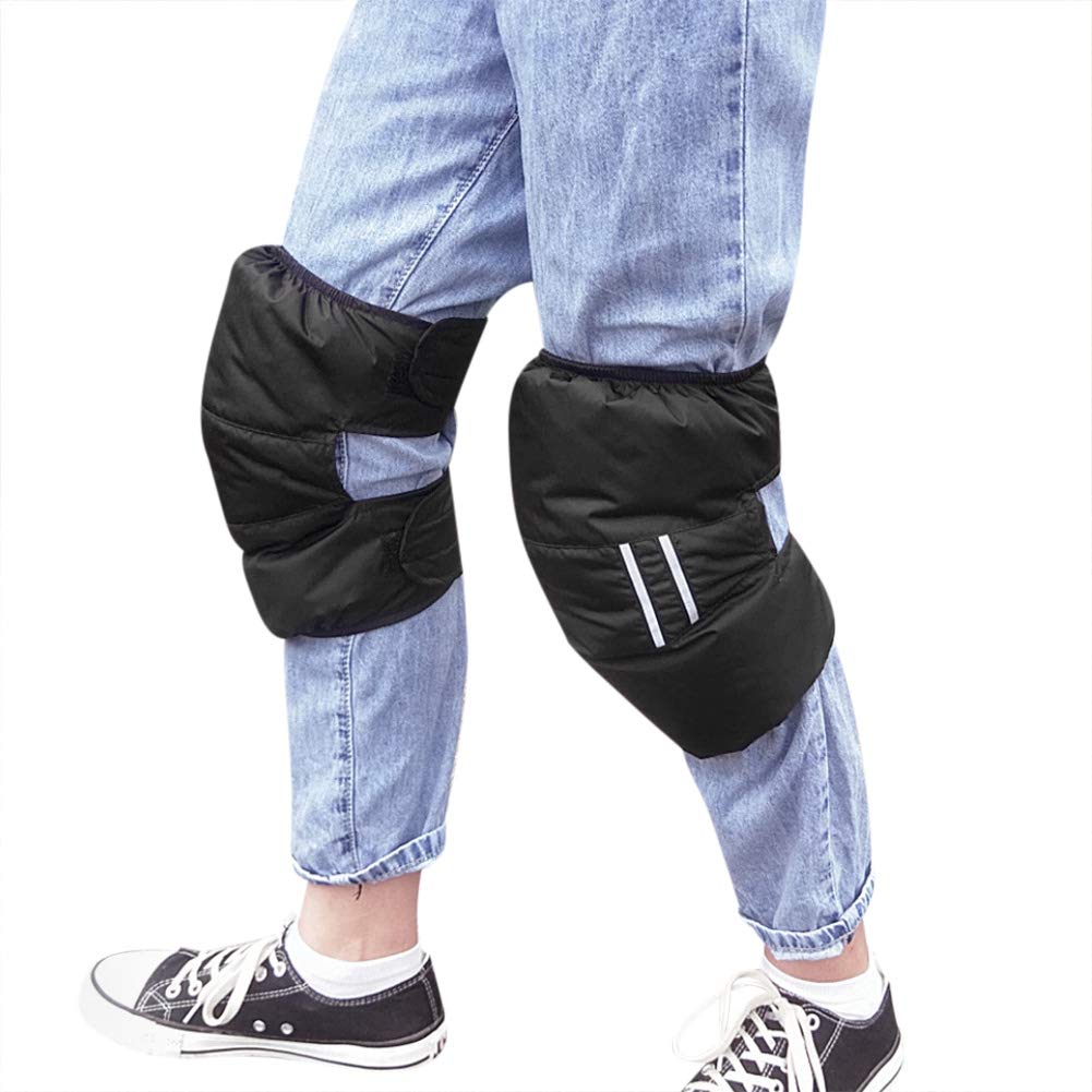 LONTG Down Leg Knee and Knee Pads with Reflective Lightweight and Perfect for Fall and Winter Outdoor Activities like and Warmers, Supports,