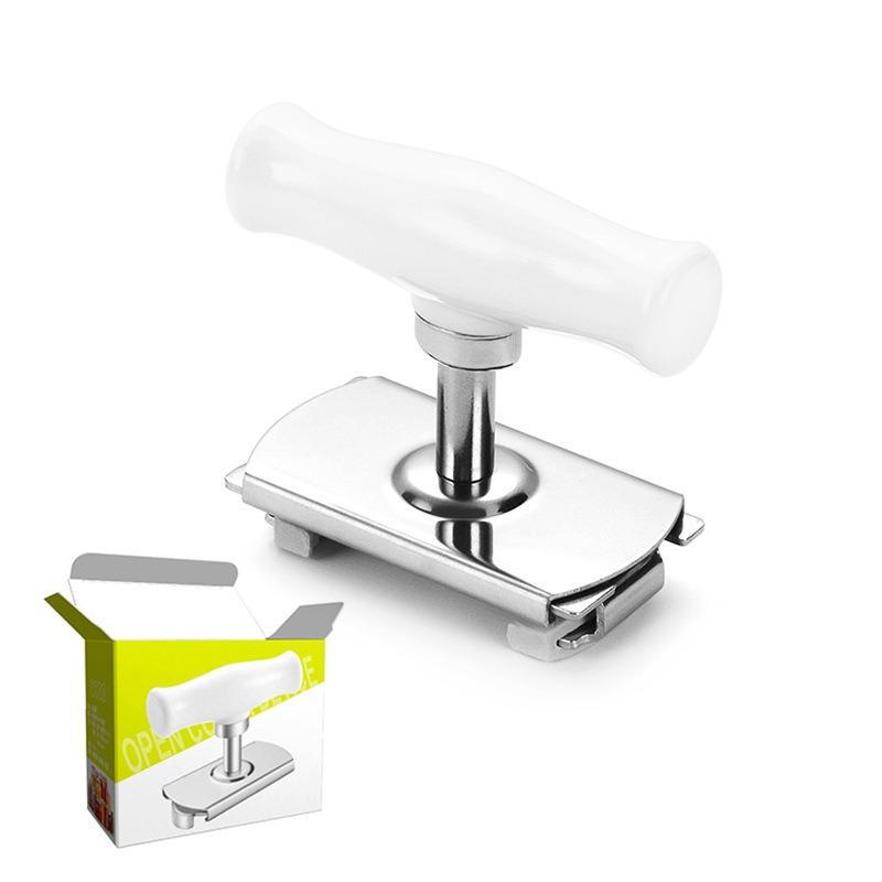 Flaschenöffner aus Edelstahl Kraftsparender Dosenöffner Kappenverschrauber Korkenzieher Küchenhelfer