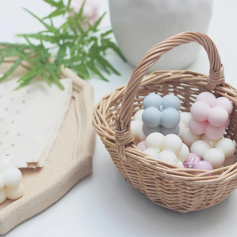 6/15 Cavities Mini 3D Cube Baking Mousse Cake Mold Dessert Molds DIY Candle Plaster Silicone Mould Handmade Soap Making Supplies