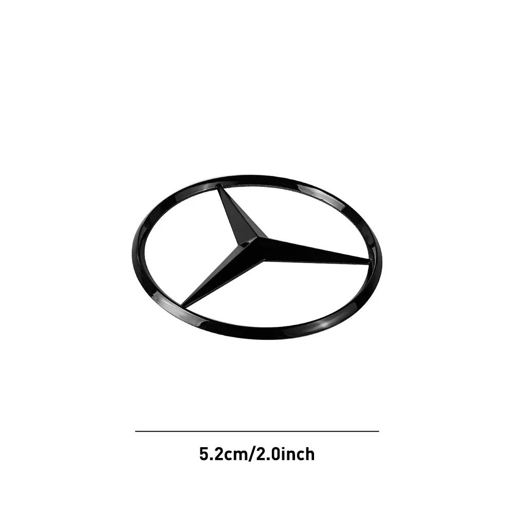 Car Sticker For Mercedes Benz 52/58mm ABS Car Steering Wheel Logo Badge Emblem Styling Accessories for Mercedes Benz AMG W212 W2
