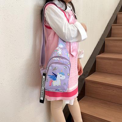 2025 New Children's Bag Cute Cartoon Portable Men's and Women's Children's Shoulder Backpack Fashion Leisure Travel Breast Bag