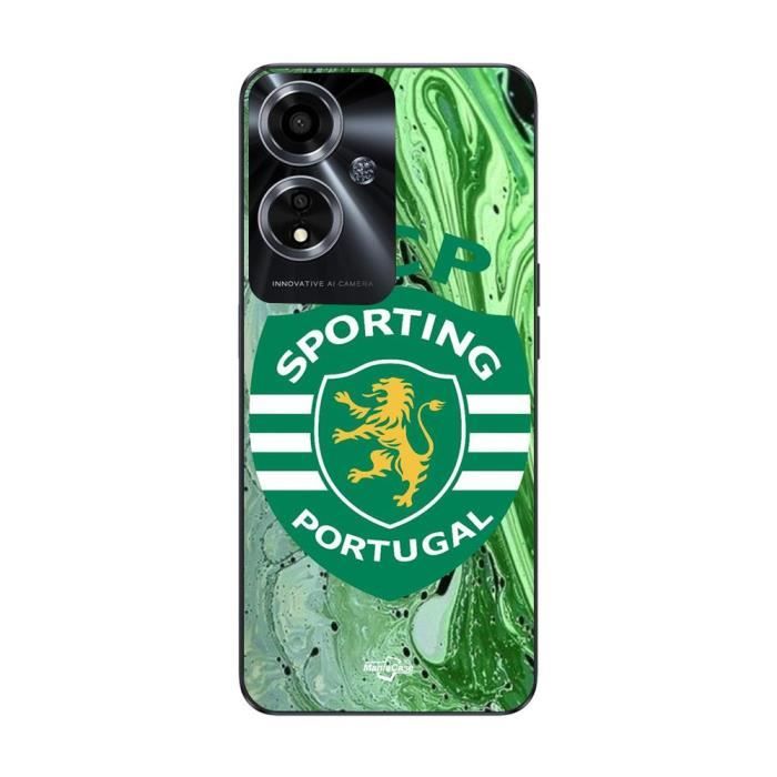 Case for Oppo A59 5G SCP SPORTING PORTUGAL GREEN BACKGROUND Maniacase