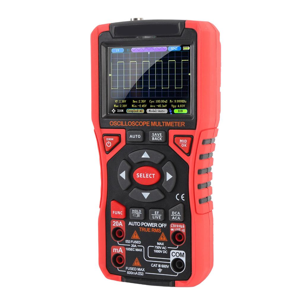 Oscilloscope Multimeter Digital Handheld Portable Multifunctional 2 in 1 Color Screen for Electrical Testing
