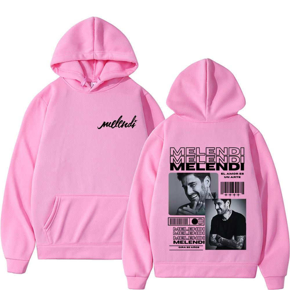 Rapper Melendi Tour New Album Graphic Hoodie Men Women Fashion Vintage Pop Music Sweatshirts Male Hip Hop Loose Pullover Hoodies