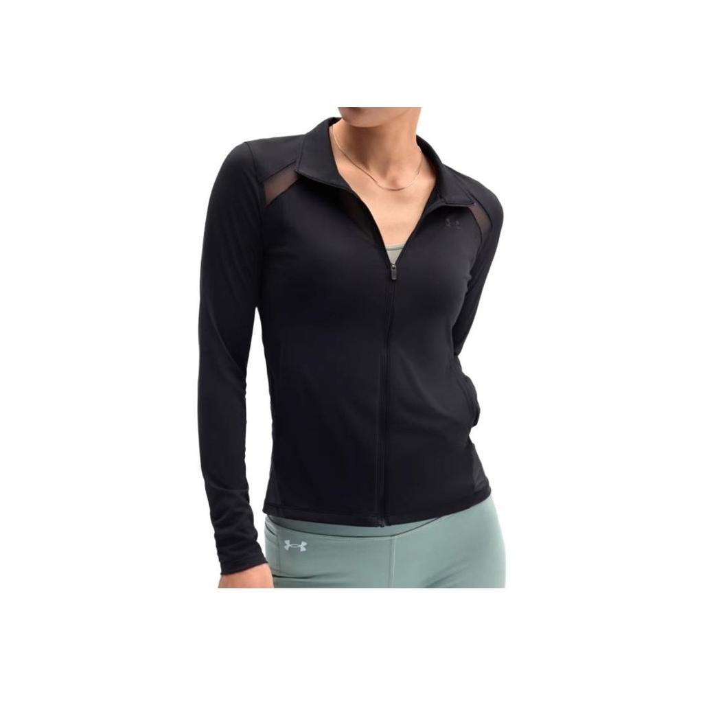 Under Armour Ss25 Coolmesh Fashion Versatile Comfortable Practical Jacket Women Jacket Black 6007554