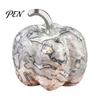 Transparent Crystal Pumpkin Charms Natural Carved Charm, Mini Gemstone Pendant Handmade Diy Craft Accessories for Jewelry DIY Making, Halloween Micro