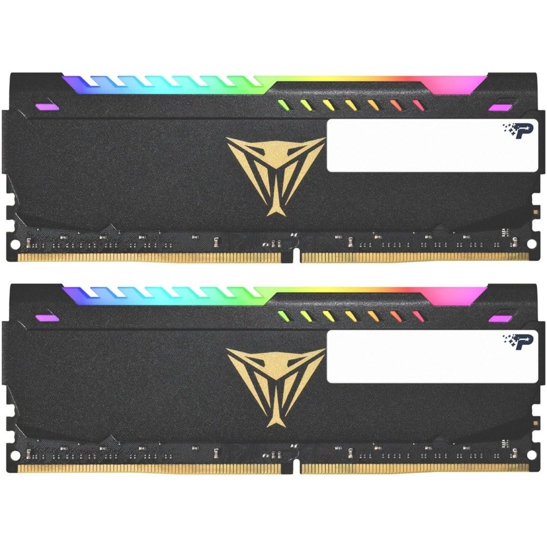 

Patriot Memory Patriot Memory Viper Steel RGB DDR4 3600MHz 16GB Dual Kit Desktop Memory PVSR416G360C0K PC4-28800 (8GBx2)