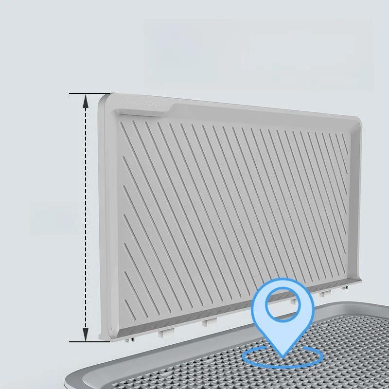 Pet Dog Toilet with Baffle Dog Potty Pan Trainer Litter Box With Removable Net Anti-Splash Pets Wc Toilet Puppy Cleaning Tool