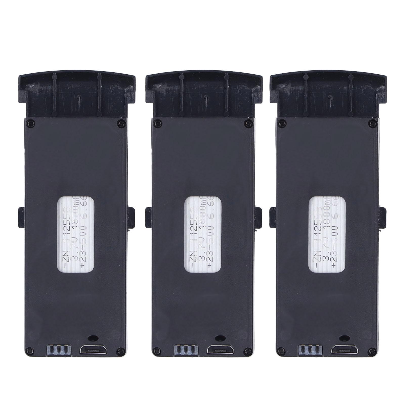 

3pcs 3.7V 1800mah Lithium Battery For S6 G6 Folding RC Aircraft RC Drone Battery Charging Cable Set