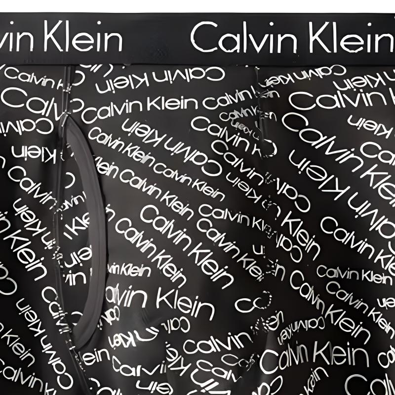 Calvin Klein Letter Print Comfortable Stretch Fitted Boxer Briefs Men Underwear Black NP1998O-8SG
