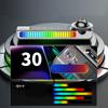 Car Air Freshener Dynamic Sound Pickup Light Solar Aromatherapy Smart Spray Parking Number Plate Auto Accessories