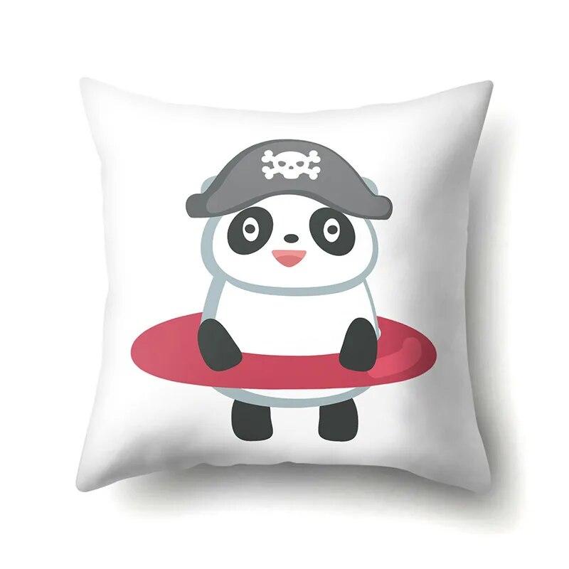 Ocean Pillowcase Car Lumbar Pillow  Cushion Sofa  Toon Pattern