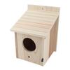 Outdoor Wooden Birdhouse Natural and Safe DIY Birdhouse Breeding Box with Standing Rod