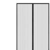 Magnetischer Türvorhang Selbstschließend Hält Fliegen Fern für Restaurant Küche Terrasse 80x210cm Schwarz