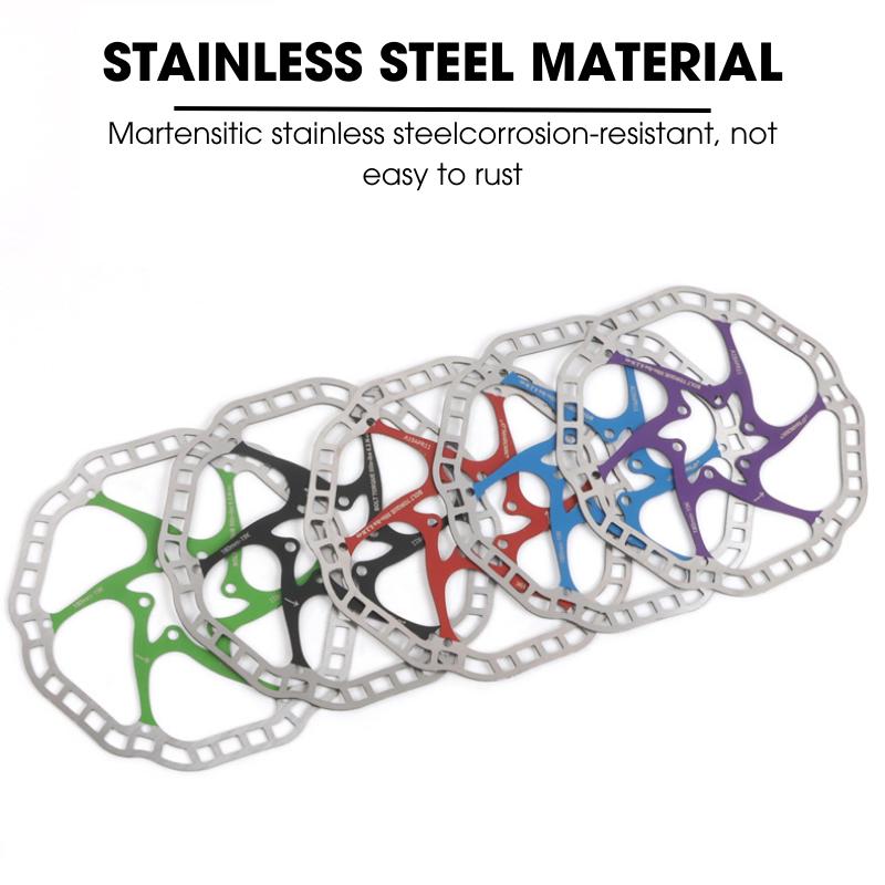 6-Bolt Bicycle Disc Brake Rotor Hydraulic Disc Brake 160/180 Ultra-Light High Strength Heat Dissipation Rotor for MTB Road Bike