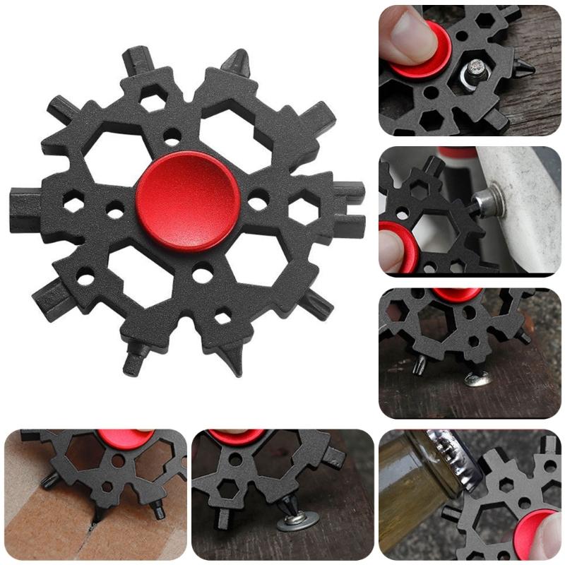 23 In 1 Fidgets Spinner Screwdriver Wrench Tool Bike Repair Wrench For Bicycles Repair And Daily Maintenance
