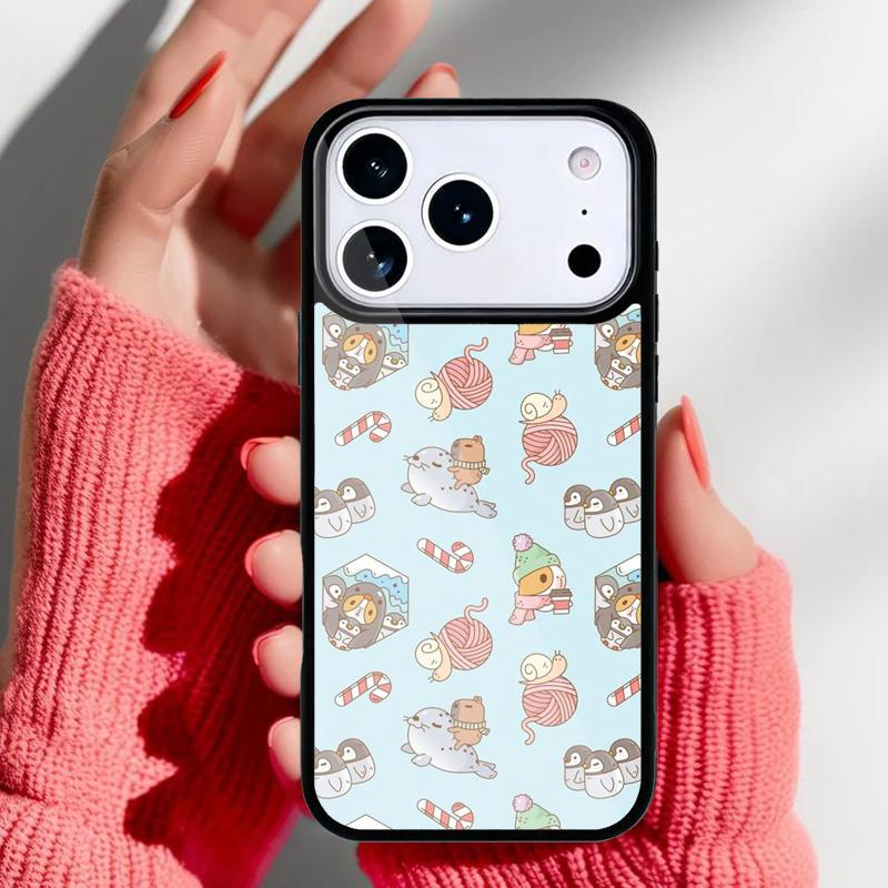 

Pattern Guinea Pig Cute Phone Case for iPhone 17 Air 16e 15 14 13 Pro Max Back Cover for 12 11 Pro Coque iPhone 11 Pro Max