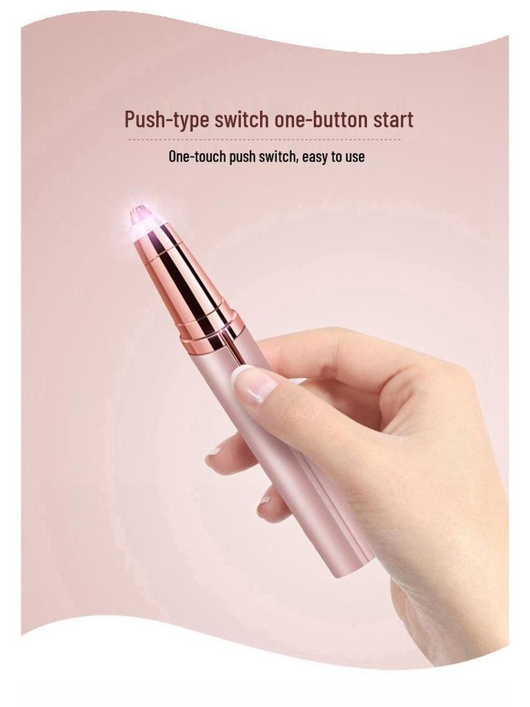 Rechargeable Electric Eyebrow Razor and Lipstick Hair Remover for Girls