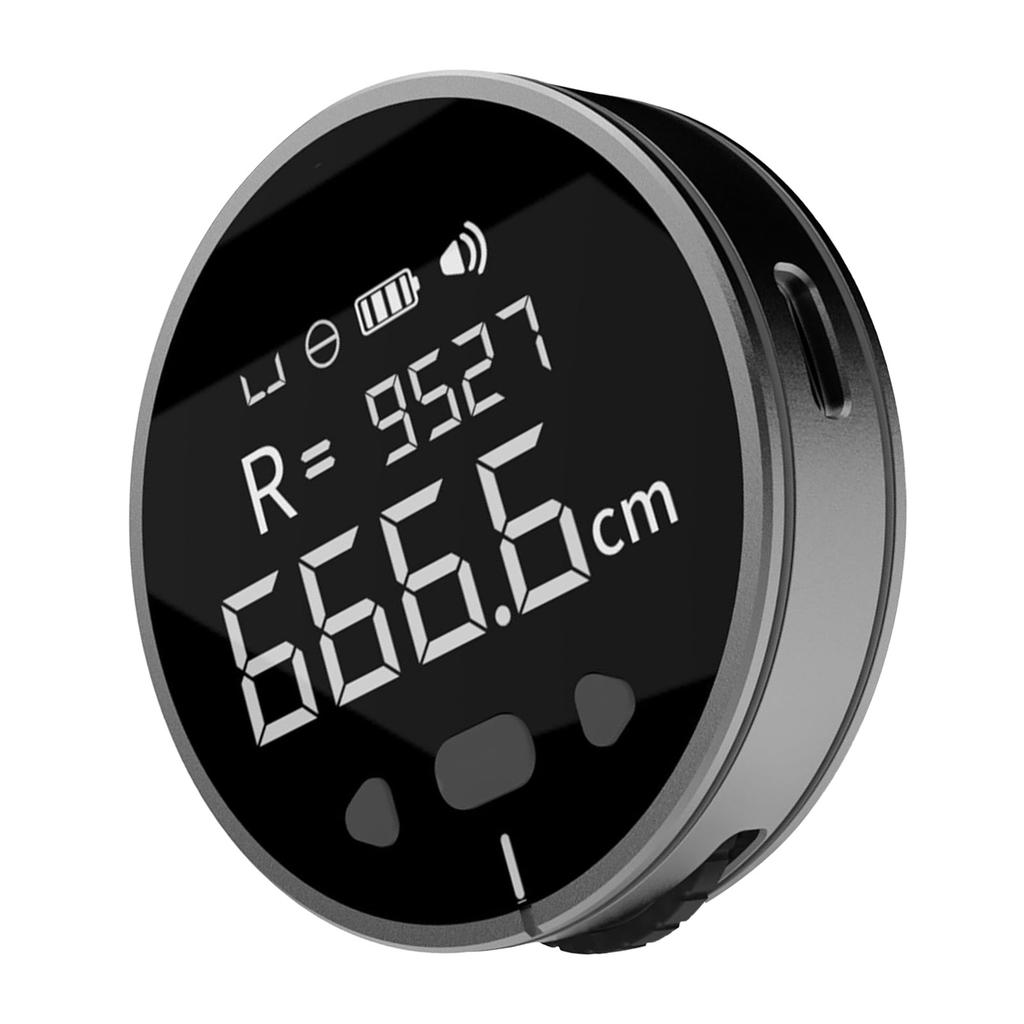 328ft Electronic Digital Tape Measure with LCD Display Rechargeable Long Distance Rolling Measuring Tool for Flat