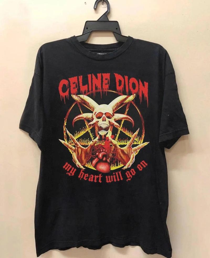 Celine Dion My Heart Will Go On Vintage TShirt Celine Dion Retro TShirt Unisex Graphic Tee Celine Dion 90s Tee S