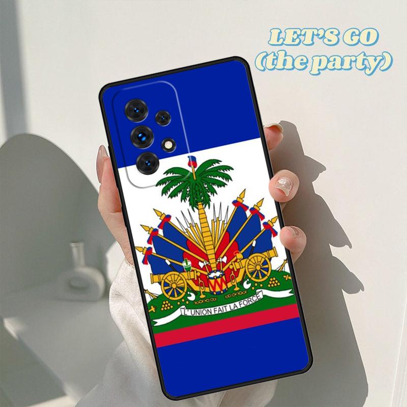 Haiti Haitian Flag Phone Case For Samsung Galaxy A42 A31 A40 A51 A71 A32 A80 A91 A52 A72 A73 A20e A21S A50 A70 A11 A12 Cover