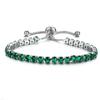4mm Copper Inlaid Zircon Adjustable Crystal Tennis Bracelet for Women