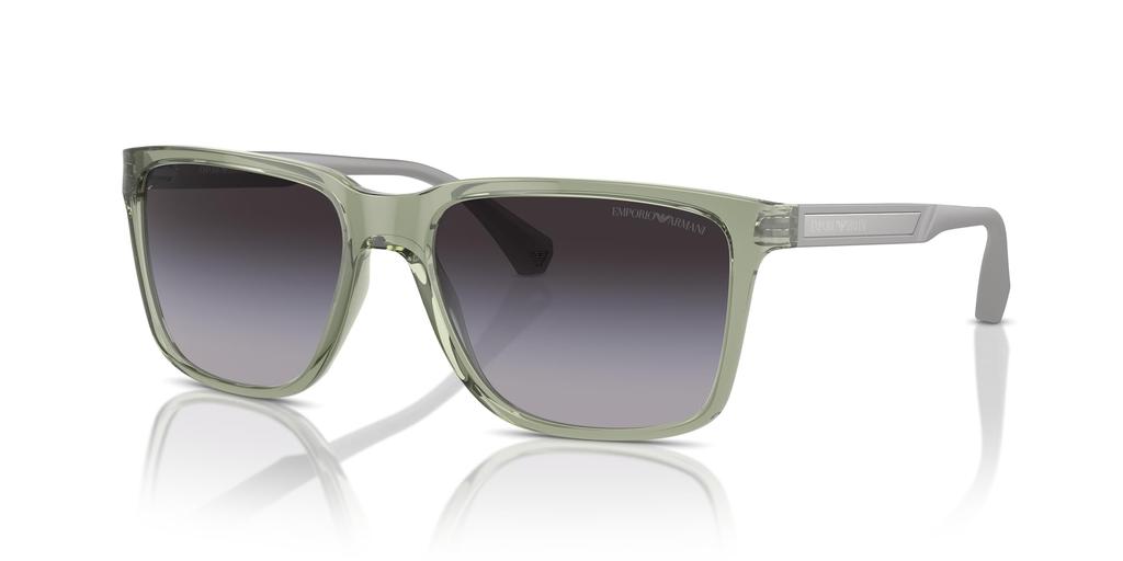 Sunglasses EA4047 SHINY TRANSPARENT GREEN 56 [Emporio Armani] Men's