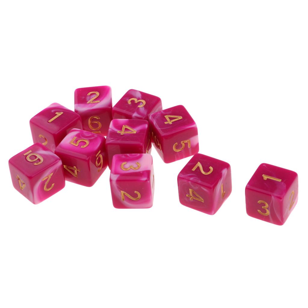 10 Pieces RPG DND Game Set with D6