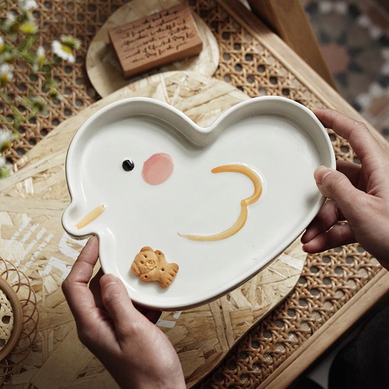 Japanese Creative Cute Cartoon Plate Rabbit Plate Baby Children's Plate Animal Home Dumpling