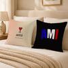 Fashion A‑AAAMIPARISSS Cushion Cover Double-Sided Printed Pillow Cover Hypoallergenic Dust-Mite Proof