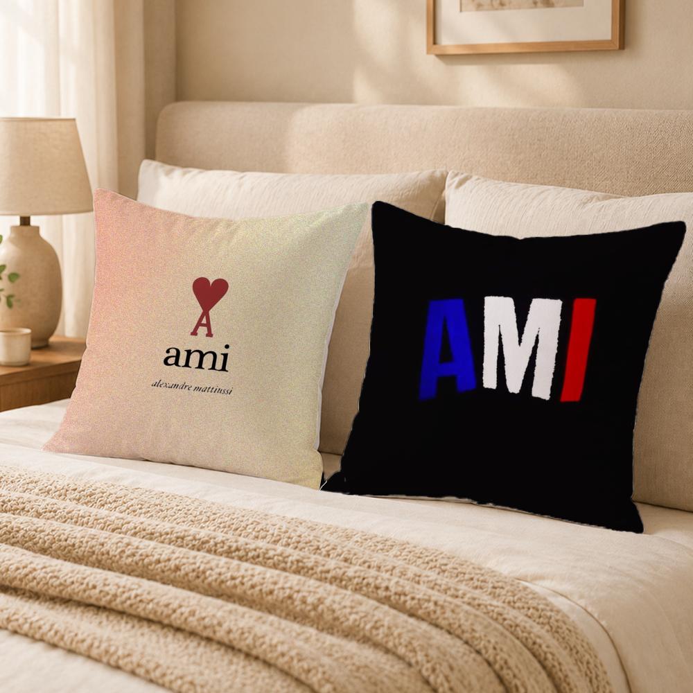 Fashion A‑AAAMIPARISSS Cushion Cover Double-Sided Printed Pillow Cover Hypoallergenic Dust-Mite Proof
