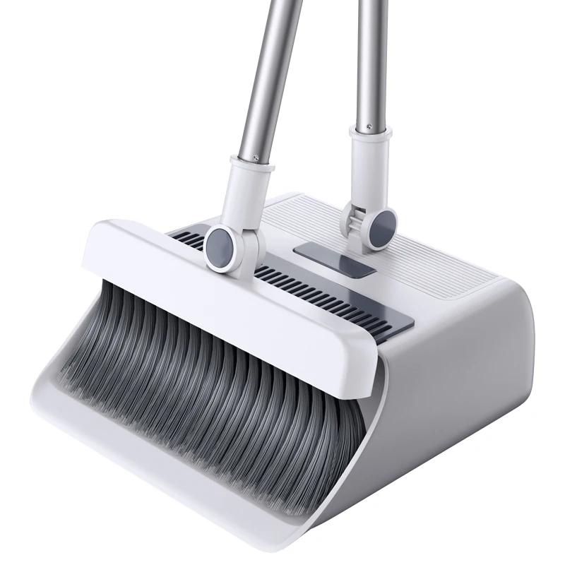 Household Broom, Floor Brush And Dustpan Set, Thickened Broom, Long-Handled Scrub Brush And Dustpan, Non-Stick Lint Floor Cleaning Tools