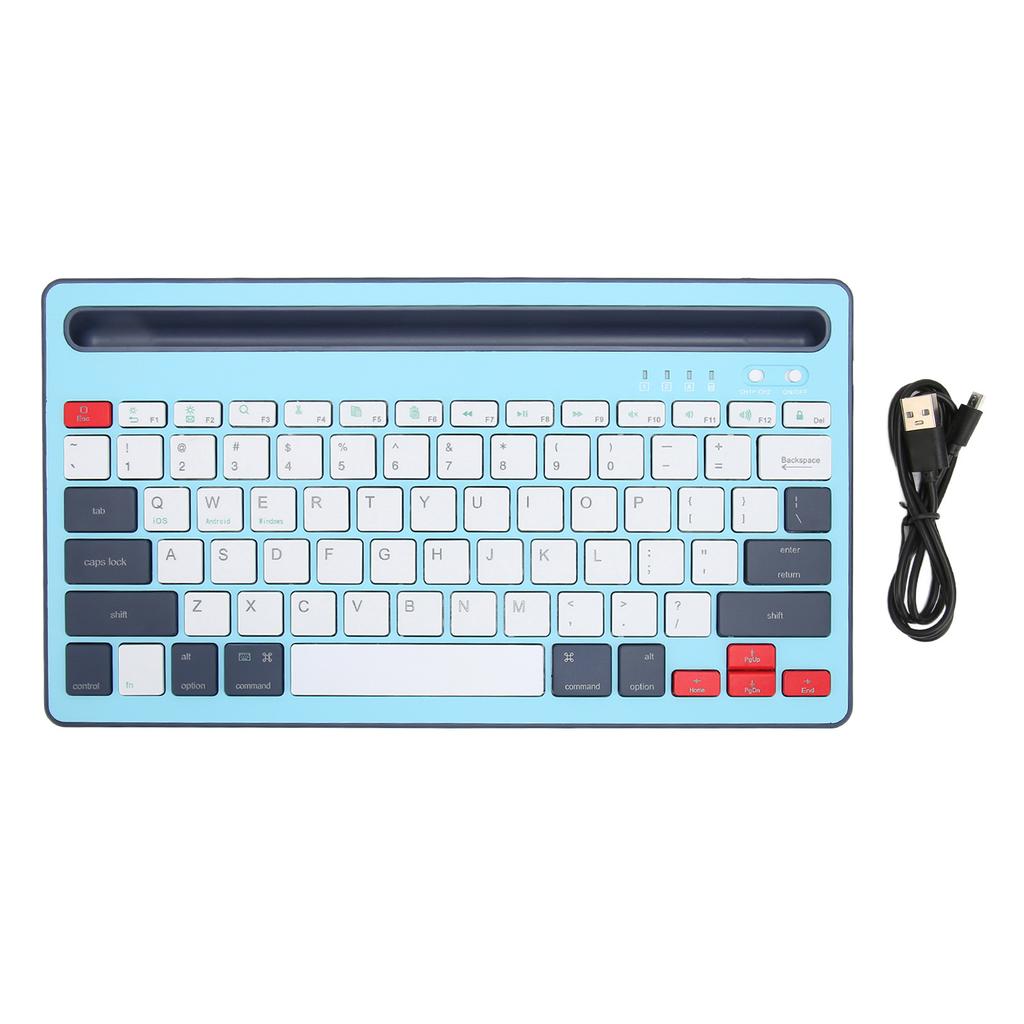 Wireless Keyboard Rechargeable Ergonomics Silent Keys Tablet Keyboard for Phones