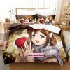 Bakuon!! Bedding Set Single Twin Full Queen King Size Bed Set Adult Kid Bedroom Duvetcover Sets 3D Print Anime Bed Sheet Set