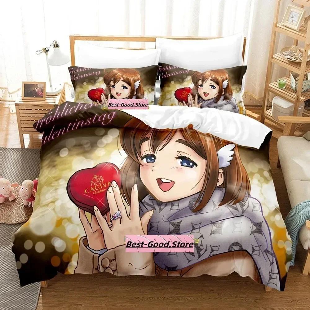 Bakuon!! Bedding Set Single Twin Full Queen King Size Bed Set Adult Kid Bedroom Duvetcover Sets 3D Print Anime Bed Sheet Set