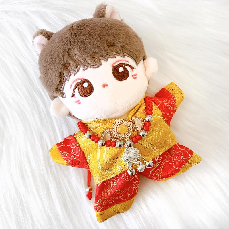 [Plushie Clothes] Chinese Clothes for Plush Toys (10-15cm), Yellow, G.triger, for Oshi-Nui (Plushie) Stuffing, Nuikatsu [Product]