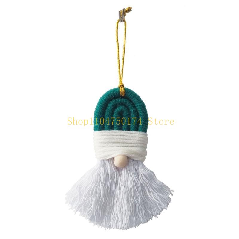 Handwoven Holiday Decor Mini Christmas Tree Knitting Gnome Holiday Door Sign Top Sale