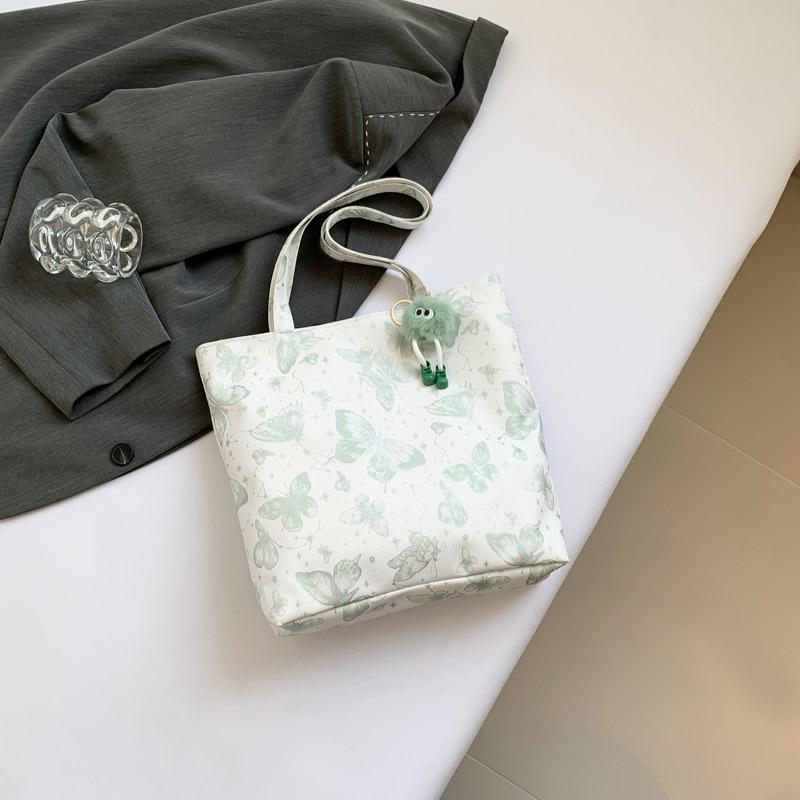 

Простая и модная сумка-тоут большой вместимости для поездок на работу. Летняя новая трендовая сумка на одно плечо в стиле ретро для поездок на работу. Without pendant