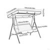 Swing Canopy Garden Chair Cover Porch Top Dustproof Outdoor Furniture Covers