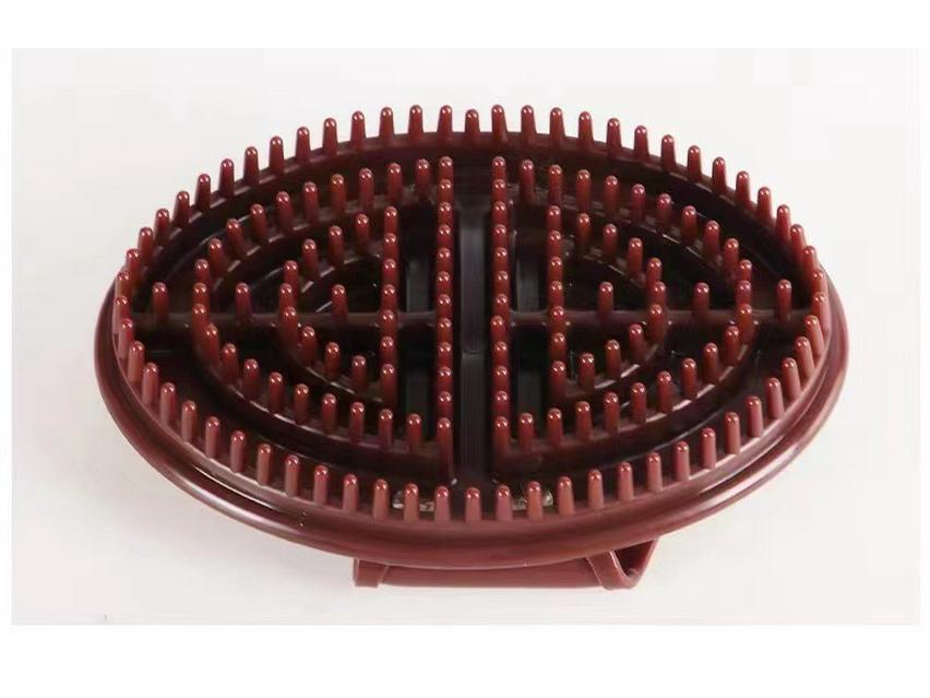 Универсальная мягкая силиконовая массажная щетка для тела для салонов красоты - Meridian и Five Elements Meridian Brush коричневый