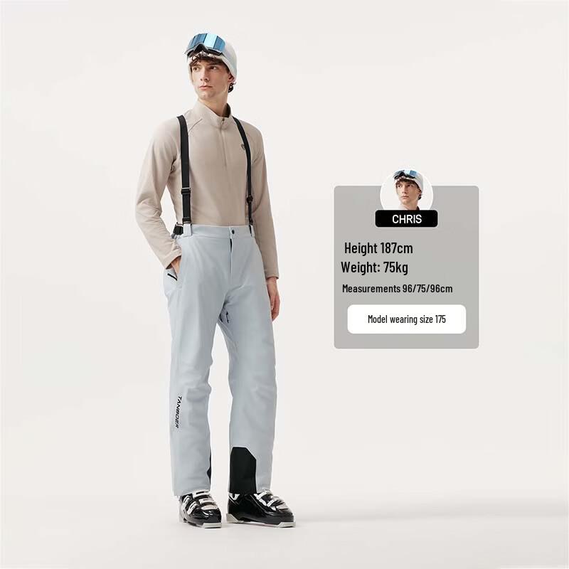 Tanboer Unisex Goose Down Bib Ski Pants