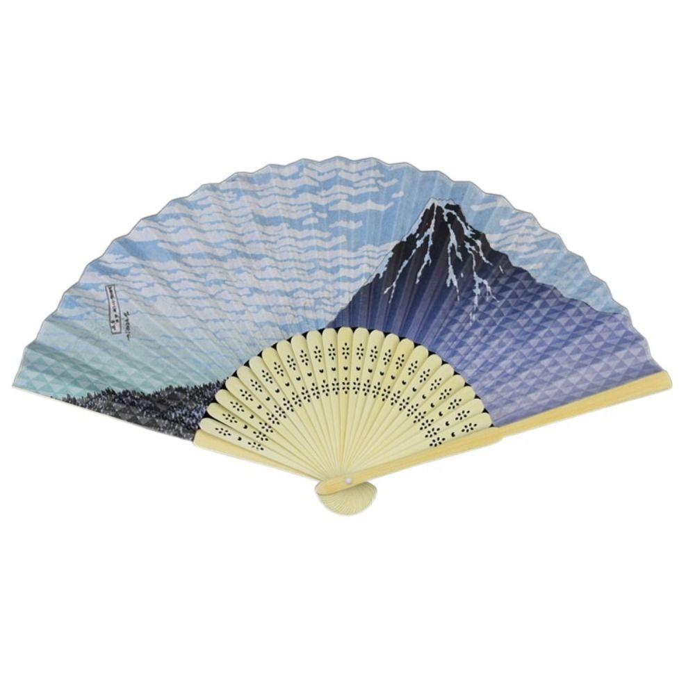 Vintage Japanese Style Folding Fan Paper Fan Props Fan Portable Dance Hand Fan  Home Decoration