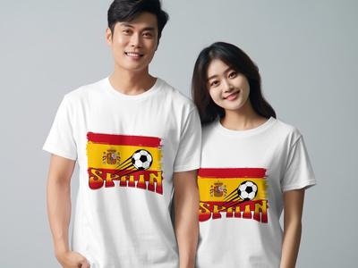 Camiseta de Futebol Espanha Torneio Europeu Unissex Camiseta de Futebol Euros 2024