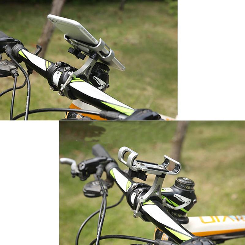360 Rotate Metal Motorcycle Bicycle Phone Holder Aluminum Alloy Anti-Slip Bracket Support Gps Clip Bike Phone Stand For Iphone